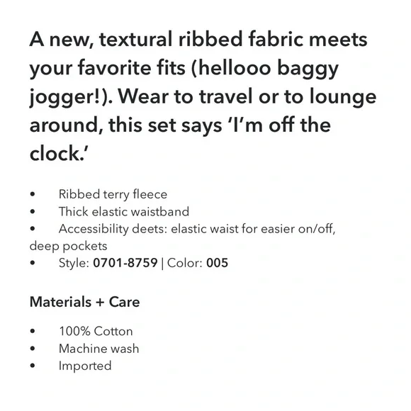 Aerie vacay joggers- medium - Picture 6 of 8